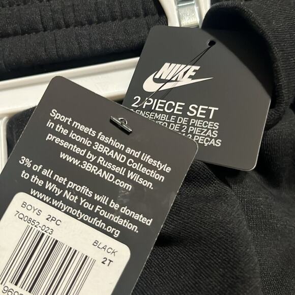 NWT Nike 3BRAND by Russell Wilson Toddler Boys 2-pc. Fleece Pant Set - Picture 6 of 9